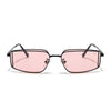 Predator | Smoke Rose Rectangle Polarized Sunglasses | Black Frame - PMG7640