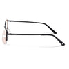 Predator | Smoke Rose Rectangle Polarized Sunglasses | Black Frame - PMG7640