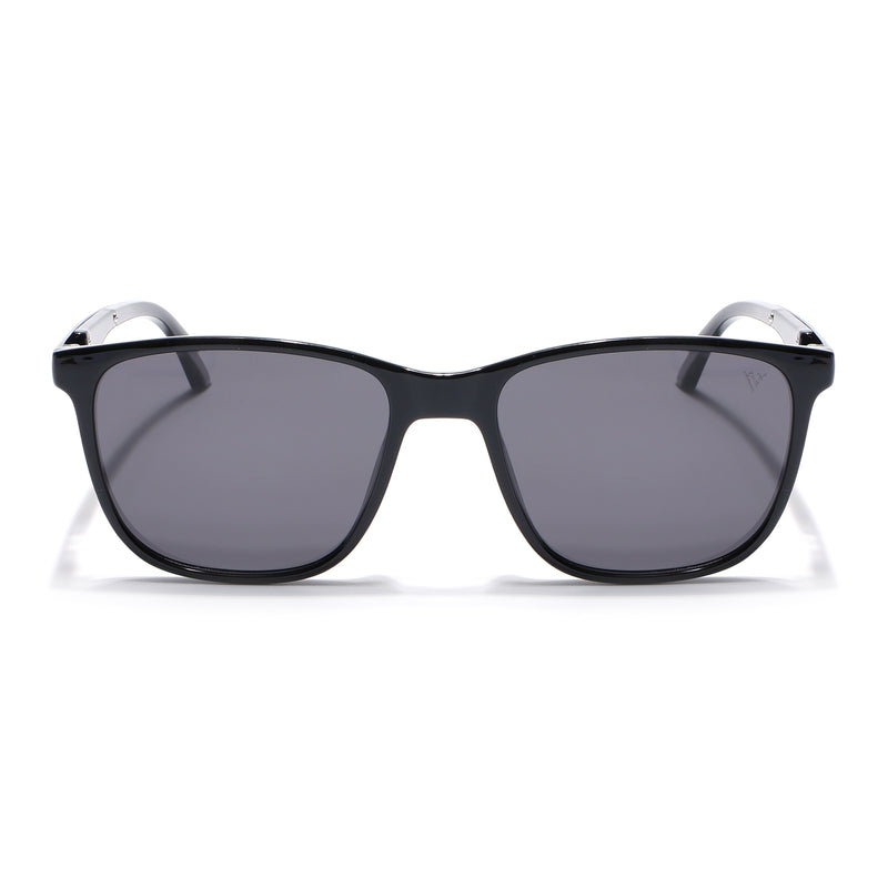 Uptown | Wayfarer Polarized Sunglasses (Black Lens | Shine Black Frame - PMG5036)
