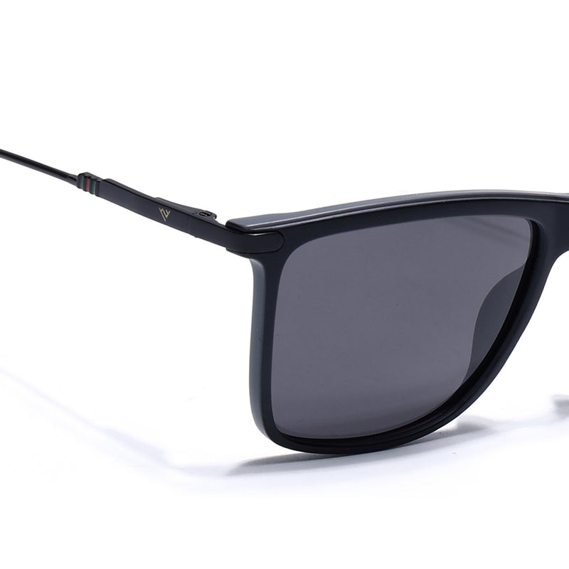 Uptown | Wayfarer Polarized Sunglasses (Black Lens | Matt Black Frame - PMG5037)