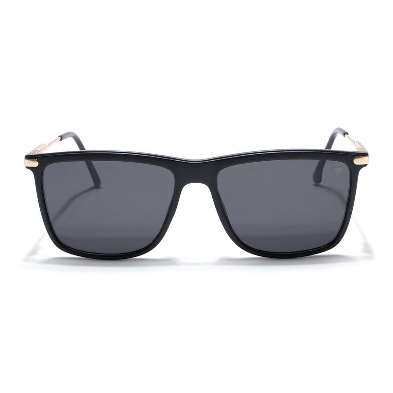 Uptown | Wayfarer Polarized Sunglasses (Black Lens | Matt Black Frame - PMG5038)