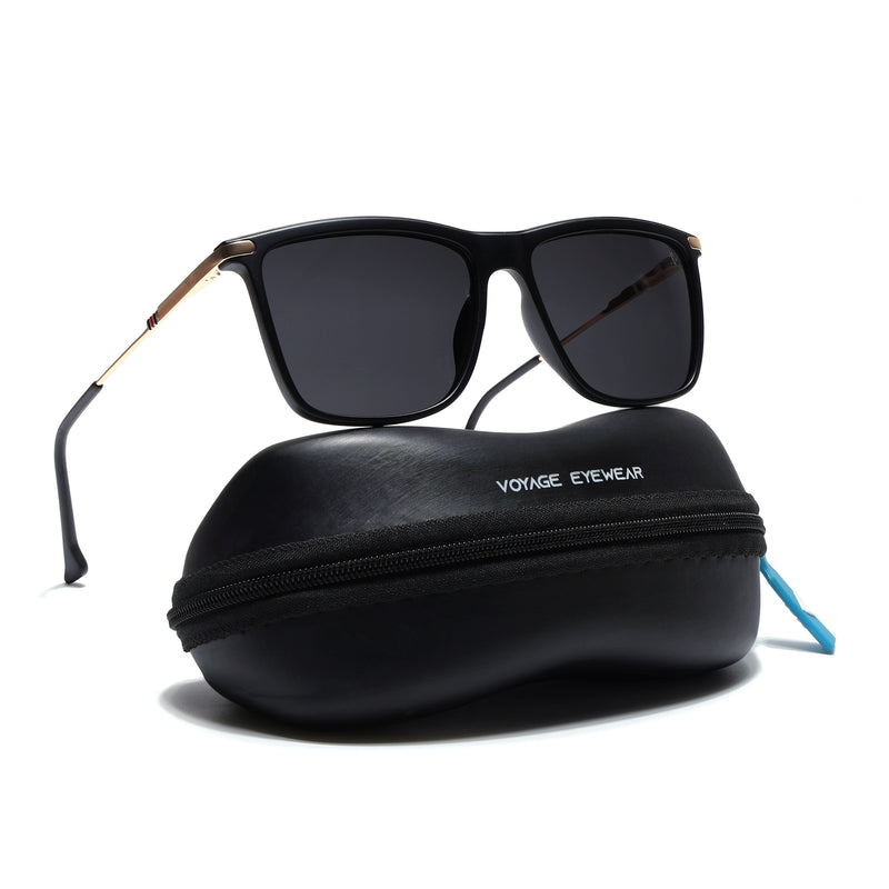 Uptown | Wayfarer Polarized Sunglasses (Black Lens | Matt Black Frame - PMG5038)