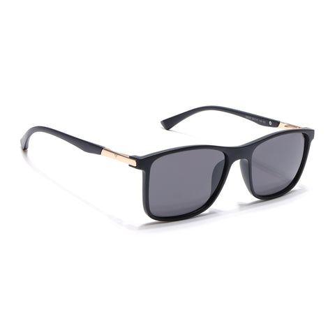 Wayfarer Polarized Sunglasses (Black Lens | Matt Black Frame - PMG5042)