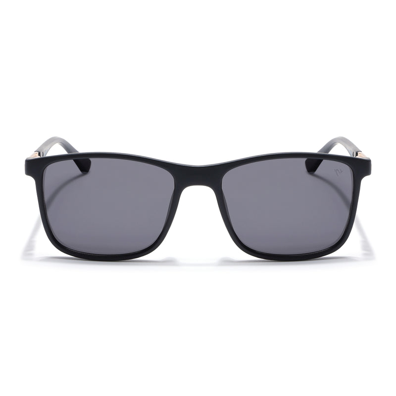 Wayfarer Polarized Sunglasses (Black Lens | Matt Black Frame - PMG5042)