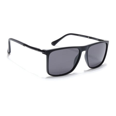 Wayfarer Polarized Sunglasses (Black Lens | Matt Black Frame - PMG5045)