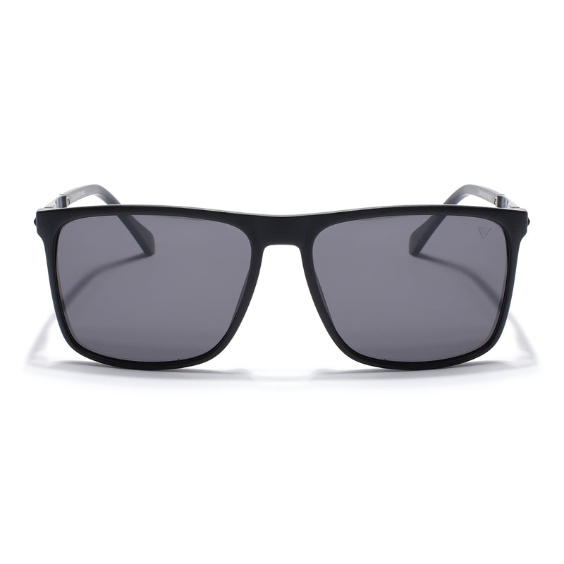 Wayfarer Polarized Sunglasses (Black Lens | Matt Black Frame - PMG5045)