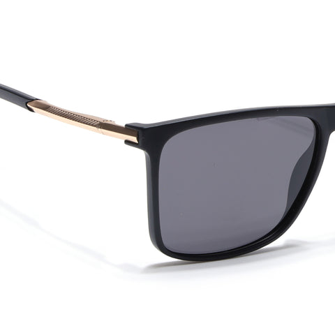 Wayfarer Polarized Sunglasses (Black Lens | Matt Black Frame - PMG5046)