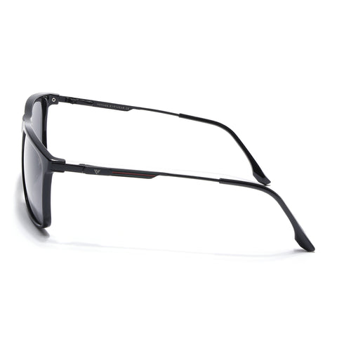 Wayfarer Polarized Sunglasses (Black Lens | Shine Black Frame - PMG5048)