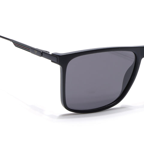 Wayfarer Polarized Sunglasses (Black Lens | Matt Black Frame - PMG5049)