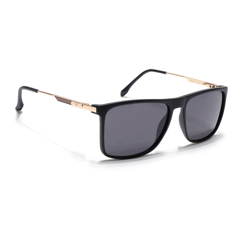 Wayfarer Polarized Sunglasses (Black Lens | Matt Black Frame - PMG5050)