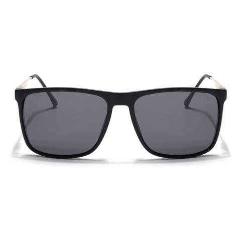 Wayfarer Polarized Sunglasses (Black Lens | Matt Black Frame - PMG5050)