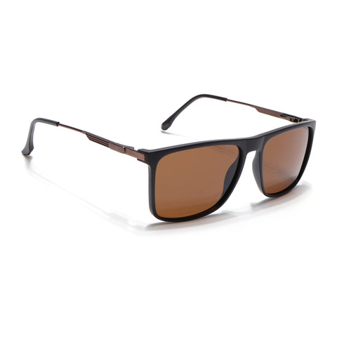Wayfarer Polarized Sunglasses (Brown Lens | Brown Frame - PMG5051)