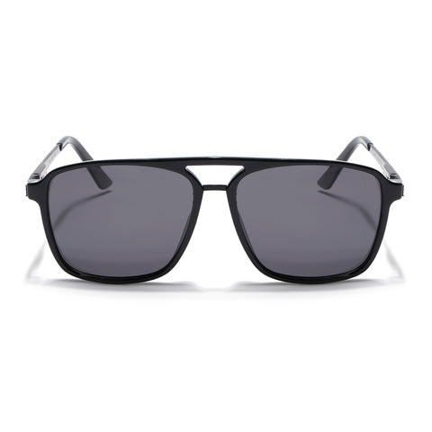 Nexus | Wayfarer Polarized Sunglasses (Black Lens | Shine Black Frame - PMG5052)