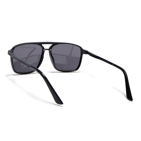 Nexus | Wayfarer Polarized Sunglasses (Black Lens | Shine Black Frame - PMG5052)