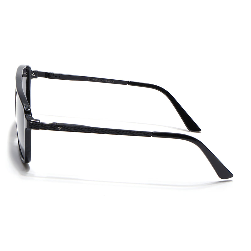 Nexus | Wayfarer Polarized Sunglasses (Black Lens | Shine Black Frame - PMG5052)