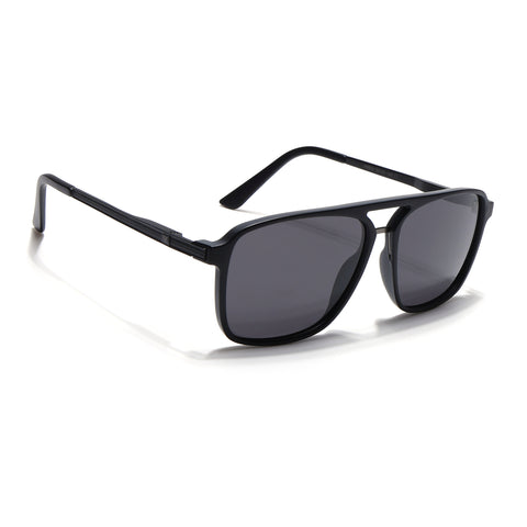 Nexus | Wayfarer Polarized Sunglasses (Black Lens | Matt Black Frame - PMG5053)