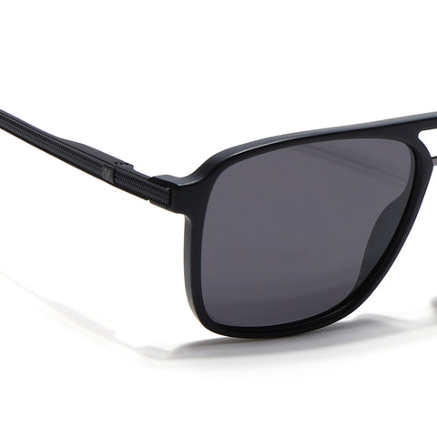 Nexus | Wayfarer Polarized Sunglasses (Black Lens | Matt Black Frame - PMG5053)