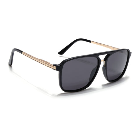 Nexus | Wayfarer Polarized Sunglasses (Black Lens | Matt Black Frame - PMG5054)