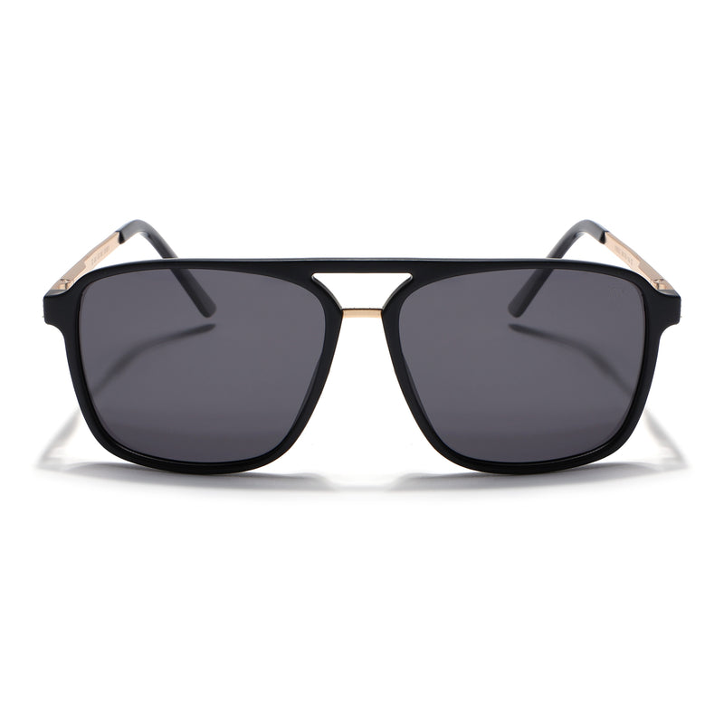 Nexus | Wayfarer Polarized Sunglasses (Black Lens | Matt Black Frame - PMG5054)