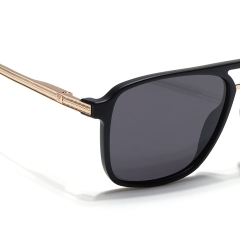 Nexus | Wayfarer Polarized Sunglasses (Black Lens | Matt Black Frame - PMG5054)