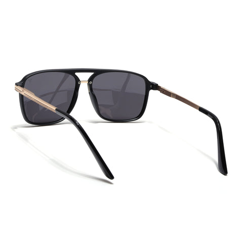 Nexus | Wayfarer Polarized Sunglasses (Black Lens | Matt Black Frame - PMG5054)