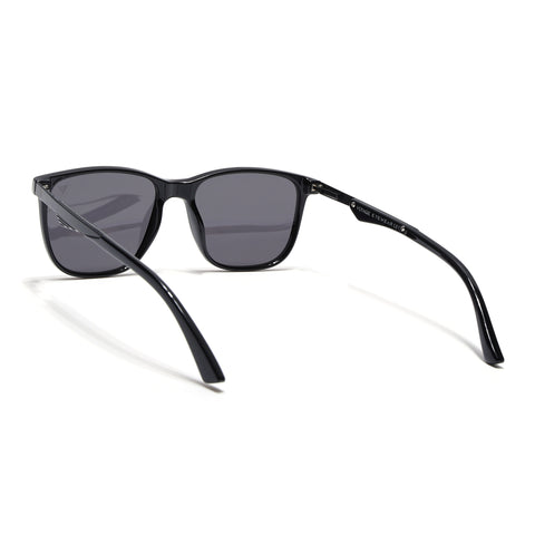 Wayfarer Polarized Sunglasses (Black Lens | Shine Black Frame - PMG5056)