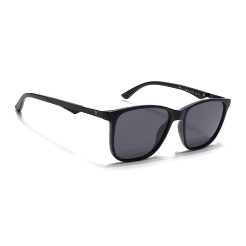 Wayfarer Polarized Sunglasses (Black Lens | Matt Black Frame - PMG5057)