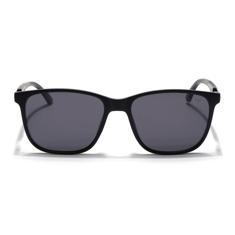 Wayfarer Polarized Sunglasses (Black Lens | Matt Black Frame - PMG5057)