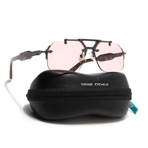 Hawk III | Smoke Rose Wayfarer Sunglasses | Gun Metal Frame & Nylon Lenses - MG9135