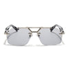 Hawk III | Black Wayfarer Sunglasses | Silver Frame - MG9136