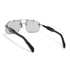 Hawk III | Black Wayfarer Sunglasses | Silver Frame - MG9136