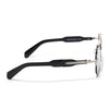 Hawk III | Black Wayfarer Sunglasses | Silver Frame - MG9136
