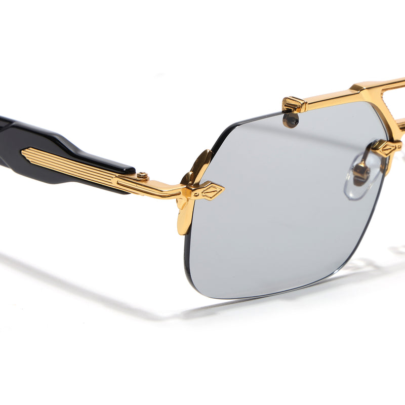 Hawk III | Black Wayfarer Sunglasses | Golden Frame - MG9137