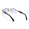 Hawk III | Grey Wayfarer Sunglasses | Golden Frame - MG9138