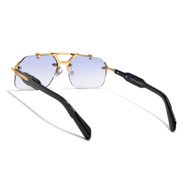 Hawk III | Grey Wayfarer Sunglasses | Golden Frame - MG9138