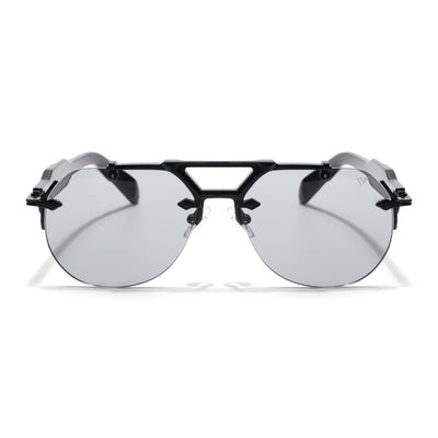 Hawk II | Black Aviator Sunglasses | Black Frame & Nylon Lenses - MG9140