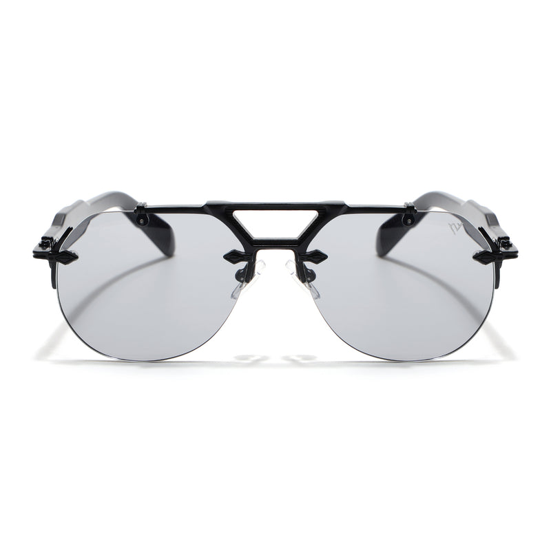Hawk II | Black Aviator Sunglasses | Black Frame - MG9140