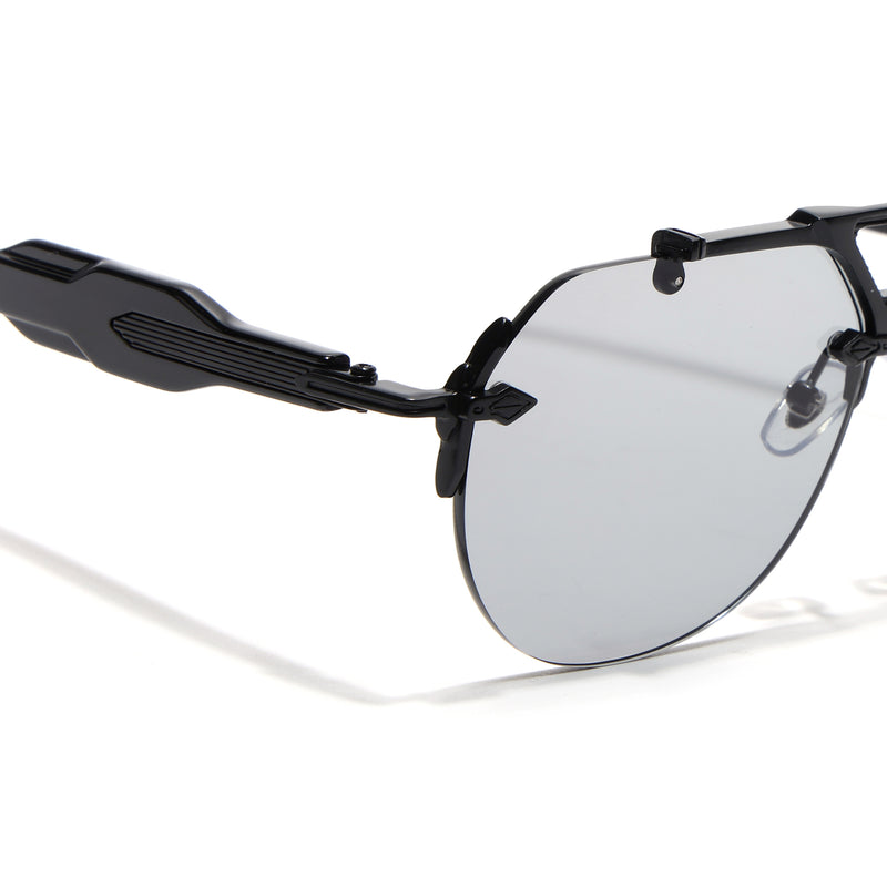 Hawk II | Black Aviator Sunglasses | Black Frame - MG9140