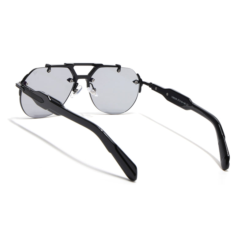 Hawk II | Black Aviator Sunglasses | Black Frame - MG9140