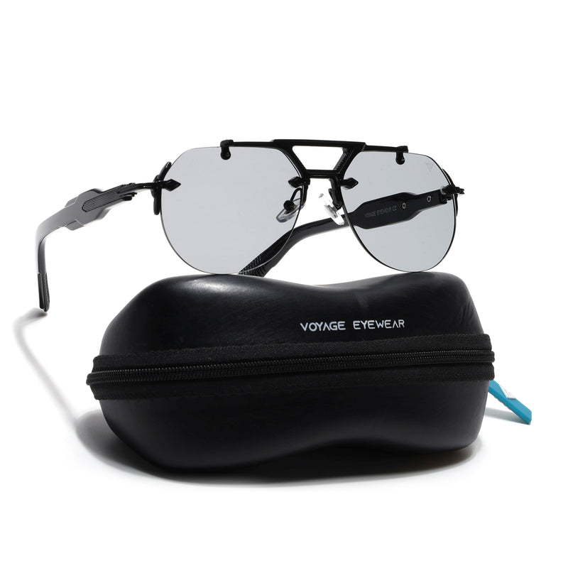 Hawk II | Black Aviator Sunglasses | Black Frame - MG9140