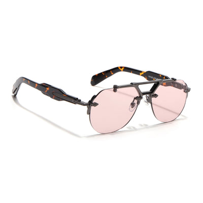 Hawk II | Smoke Rose Aviator Sunglasses | Gun Metal Frame & Nylon Lenses - MG9141
