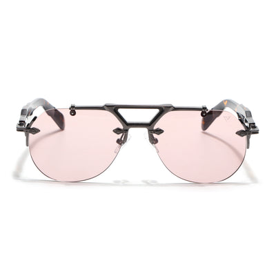 Hawk II | Smoke Rose Aviator Sunglasses | Gun Metal Frame & Nylon Lenses - MG9141