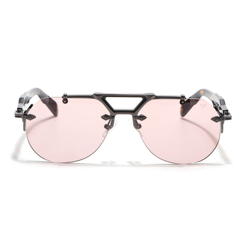 Hawk II | Smoke Rose Aviator Sunglasses | Gun Metal Frame & Nylon Lenses - MG9141