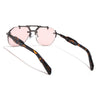 Hawk II | Smoke Rose Aviator Sunglasses | Gun Metal Frame - MG9141