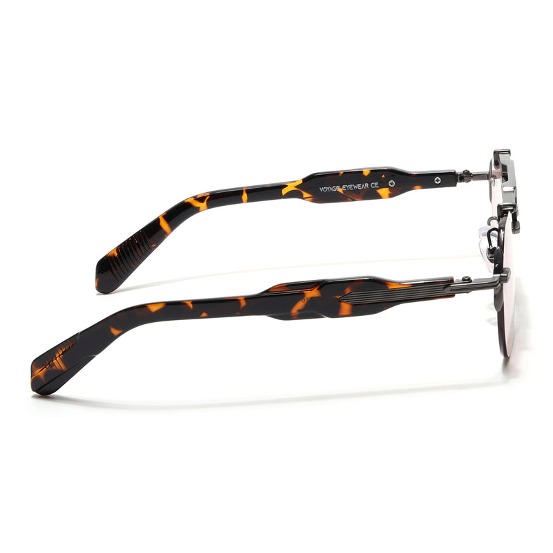 Hawk II | Smoke Rose Aviator Sunglasses | Gun Metal Frame - MG9141