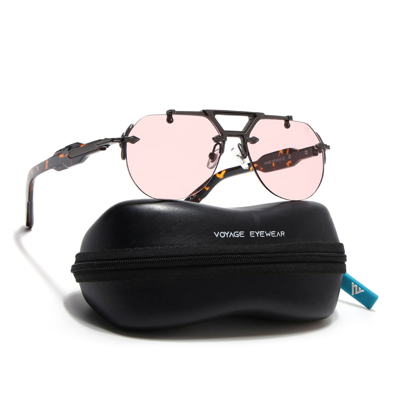 Hawk II | Smoke Rose Aviator Sunglasses | Gun Metal Frame - MG9141