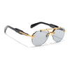 Hawk II | Black Aviator Sunglasses | Golden Frame - MG9143