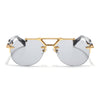 Hawk II | Black Aviator Sunglasses | Golden Frame - MG9143