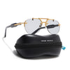 Hawk II | Black Aviator Sunglasses | Golden Frame - MG9143