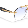 Hawk II | Grey Aviator Sunglasses | Golden Frame - MG9144